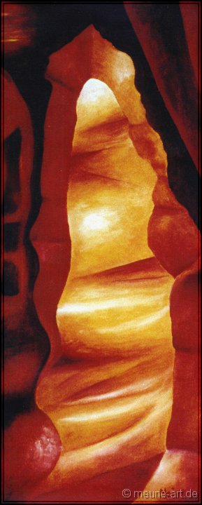 06 Unterirdisches Lustwandeln Öl auf Papier;
24 x 60 cm